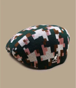 Kangol 504 Pixelated Plaid Pine Cream -Le Coin du Chapeau 504 pixelated plaid pine cream 2