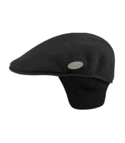 Kangol 504 Wool Earflap Noir -Le Coin du Chapeau 504 wool earflap noirBeret20noir20cache20oreilles