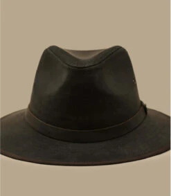 Auckland Cuir Veilli Chocolat -Le Coin du Chapeau auckland cuir veilli chocolat 2