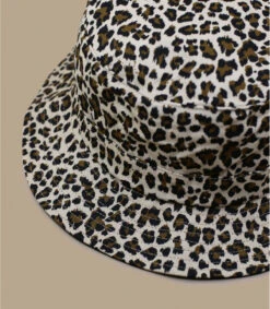 Seeberger Bucket Leo Print Sand 7 Seeberger Bucket Leo Print Sand -Le Coin du Chapeau bucket leo print sand 3