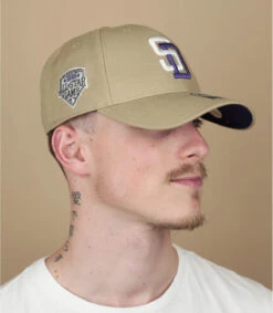 Le Coin du Chapeau 25 '47 BRAND Casquette MVP Snapback Padres Khaki