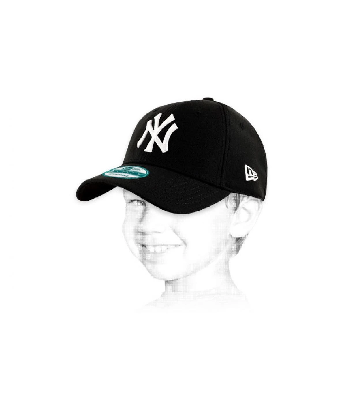 NEW ERA Casquette NY 9forty Noire Enfant 2 NEW ERA Casquette NY 9forty Noire Enfant – Image 2