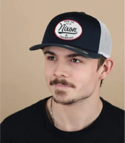 NIXON Casquette Tioga Trucker Navy White