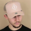 Casquette Trucker HFT Fine Herringbone Rose