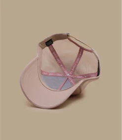 Casquette Trucker HFT Fine Herringbone Rose -Le Coin du Chapeau casquette trucker hft fine herringbone rose 5