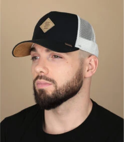 Casquette Trucker HFT Jersey Patch Black