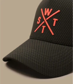 WATTS Casquette Trucker Tribe Kaki Carbone -Le Coin du Chapeau casquette trucker tribe kaki carbone 2