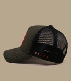 WATTS Casquette Trucker Tribe Kaki Carbone -Le Coin du Chapeau casquette trucker tribe kaki carbone 3