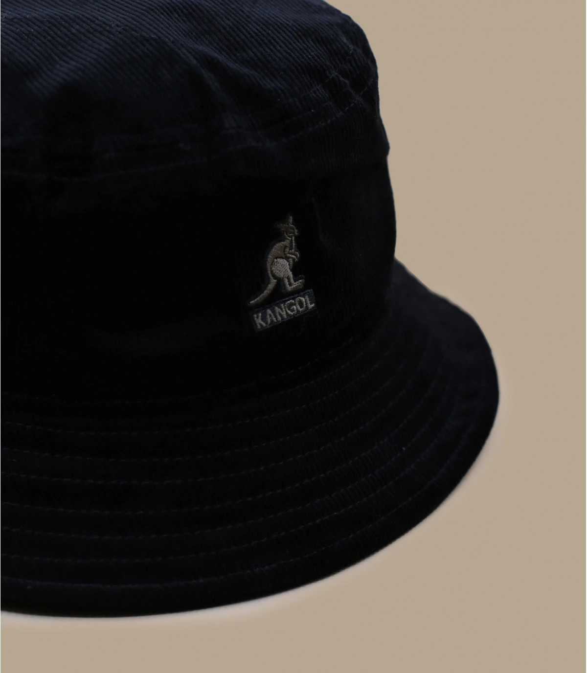 Kangol Cord Bucket Black 3 Kangol Cord Bucket Black â Image 3