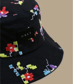 OBEY Digital Floral Bucket Black -Le Coin du Chapeau digital floral bucket black 2