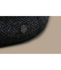 Driver Cap Herringbone Grey -Le Coin du Chapeau driver cap herringbone greyberet20gris20laine