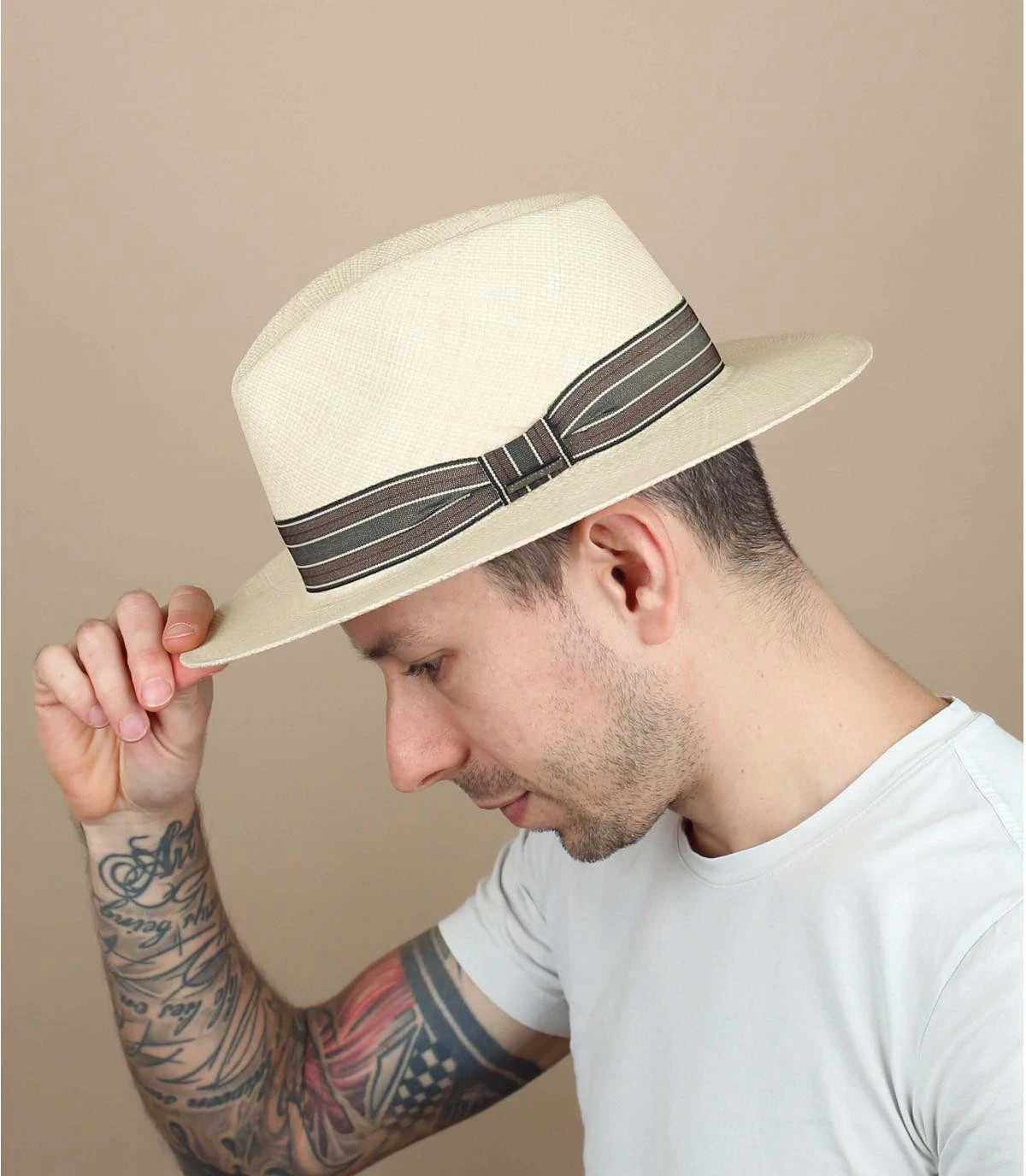 Stetson Fedora Panama Natural 1 Stetson Fedora Panama Natural