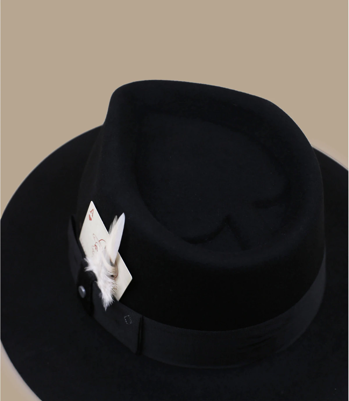 Stetson Fedora Woolfelt Black 4 Stetson Fedora Woolfelt Black – Image 4