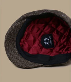 Brixton Hooligan Brown Kaki Herringbone -Le Coin du Chapeau hooligan brown kaki herringbone 2