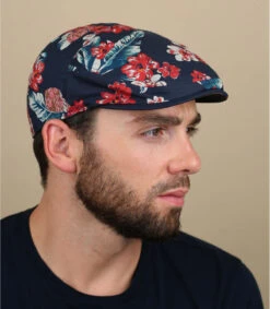 Stetson Ivy Cap Linen Floral Navy