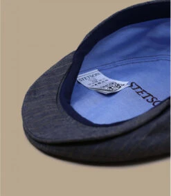 Stetson Kent Cotton Linen Blue Strips 7 Stetson Kent Cotton Linen Blue Strips -Le Coin du Chapeau kent cotton linen blue strips 3