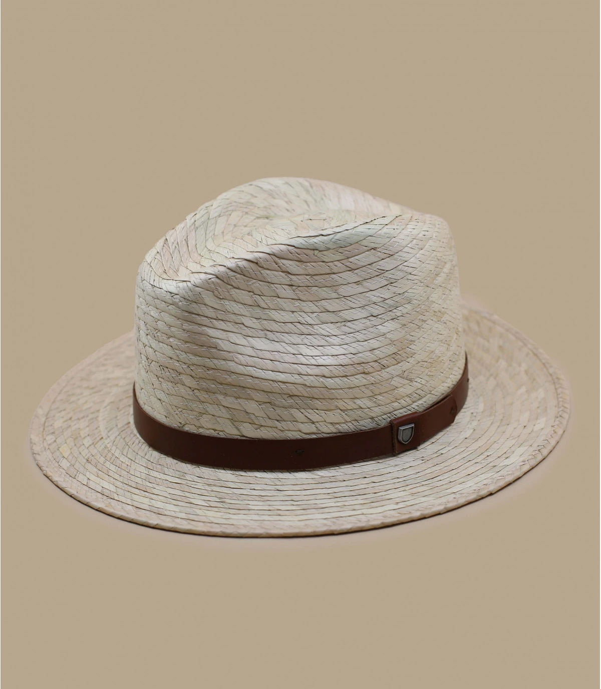 Brixton Messer Straw Fedora Natural 2 Brixton Messer Straw Fedora Natural – Image 2
