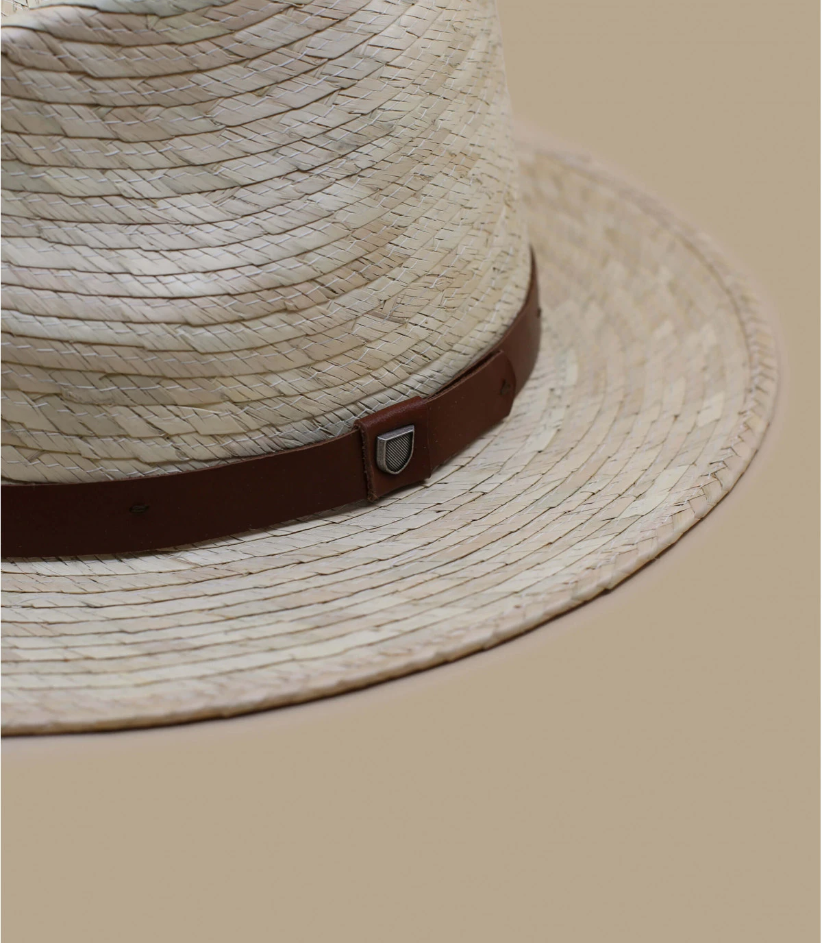 Brixton Messer Straw Fedora Natural 3 Brixton Messer Straw Fedora Natural – Image 3