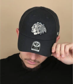 Le Coin du Chapeau 47 '47 BRAND MVP Snapback Blackhawks Navy Bone