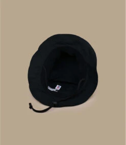 Organic Strap Bucket Jet Black -Le Coin du Chapeau organic strap bucket jet black 2