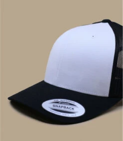 Trucker Blank White Black -Le Coin du Chapeau trucker blank white black 2