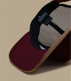 Trucker Corduroy Burgundy Cork Black -Le Coin du Chapeau trucker corduroy burgundy cork black 5