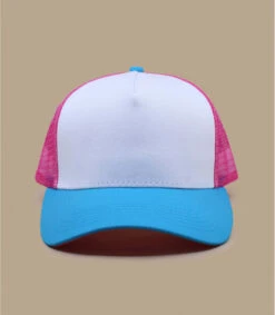 Trucker Neon Blue Neon Pink White